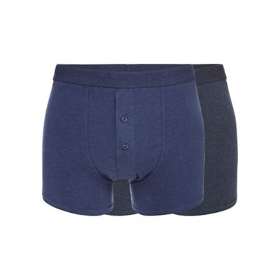 Big and tall pack of two navy boxers